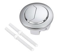 Serbatoio WC rotondo Pulsante di scarico Serbatoio dell'acqua regolabile Doppia spinta Accessori di lavaggio WC Pulsante Valvole di scarico Kit di ricambio