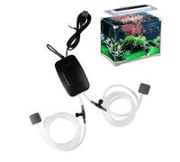 Serbero Di Pesce Per Pompa Ad Aria - Aeratore D'acquario Ricaricabile Silenzioso | Generatore Di Bolle Di Ossigeno Portatile Compatto | Potente Filtro Della Pompa 'aria Del Serbatoio Di Pesce, Att