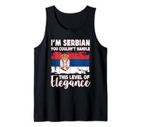 Serbia Flag Proud Elegant Serbian Boyfriend Girlfriend Canotta