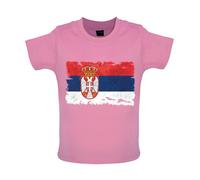 Serbia Grunge Stile Bandiera - Bambino T-Shirt / Body - Belgrado Serbo Paese