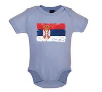 Serbia Grunge Stile Bandiera - Bambino T-Shirt / Body - Belgrado Serbo Paese