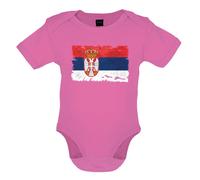 Serbia Grunge Stile Bandiera - Bambino T-Shirt / Body - Belgrado Serbo Paese