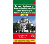 Serbia Montenegro Macedonia: Wegenkaart 1:500 000: AK 7003