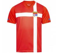 JELEX Retro History - Maglia da uomo, con logo ricamato e maniche corte, design nostalgico per gli appassionati di calcio, ideale per collezionisti, XL