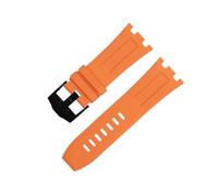 SERDAS Per AP Cinturino Per Audemars E Piguet Cinturino 15710/15703 Non Qucik Rilascio 28mm Natura Fluoro Morbido FKM Gomma Accessori Cinturino Orologio, 28MM, agate