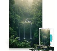 Serena cascata in una foresta lussureggiante - Puzzle da 1000 pezzi per ragazzi - Gioco di intelletto - Tempo in famiglia - Taglio di qualità (38x52cm)