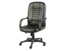 SERENA GROUP - HC4418H - Poltrona direzionale Detroit HC4418H - con ruote e braccioli - nero - Serena Group - 82801 - Conf. da 1 Pz. - HC4418H