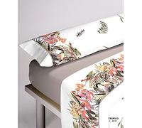 Serena Tropico Set da Letto, Poliestere 50% Cotone, Beige, 200x200x27 cm