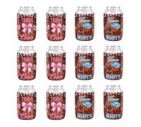 Serencatcher Stivale e fiocco per rivelare il genere, decorazione per feste, 12 pezzi Western Gender Reveal Can Cooler Boot e Bow Boy or Girl Can Sleeve per stivali e fiocco Western Gender Reveal Baby
