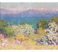 SERENDIPITP Astratta Della Poster Quadri su Tela Stampa su Tela da Parete al mattino Alpes Maritimes Da Antibes John Russell per L'arredamento Della Camera da Letto 60x90cm
