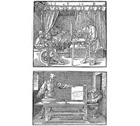 SERENDIPITP Astratta Della Poster Quadri su Tela Stampa su Tela da Parete Apparecchio per tradurre oggetti in disegni bidimensionali di Albrecht Dürer per L'arredamento Della Camera da Letto 60x90cm