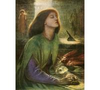 SERENDIPITP Astratta Della Poster Quadri su Tela Stampa su Tela da Parete Beata Beatrice di Dante Gabriel Charles Rossetti per L'arredamento Della Camera da Letto 60x90cm