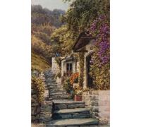 SERENDIPITP Astratta Della Poster Quadri su Tela Stampa su Tela da Parete Cottage North Hill Clovelly di Alfred Robert Quinton per L'arredamento Della Camera da Letto 60x90cm