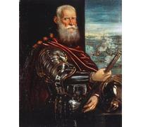 SERENDIPITP Astratta Della Poster Quadri su Tela Stampa su Tela da Parete Doge Venier Admiral Winner in Lepanto by Jacopo Robusti Tintoretto per L'arredamento Della Camera da Letto 60x90cm