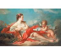 SERENDIPITP Astratta Della Poster Quadri su Tela Stampa su Tela da Parete Erato la musa della poesia d'amore di François Boucher per L'arredamento Della Camera da Letto 60x90cm