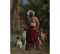 SERENDIPITP Astratta Della Poster Quadri su Tela Stampa su Tela da Parete il negro Maestro dei Segugi Jean Léon per L'arredamento Della Camera da Letto 60x90cm