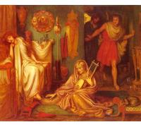 SERENDIPITP Astratta Della Poster Quadri su Tela Stampa su Tela da Parete Il ritorno di Delia di Dante Gabriel Rossetti per L'arredamento Della Camera da Letto 60x90cm