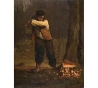 SERENDIPITP Astratta Della Poster Quadri su Tela Stampa su Tela da Parete Il taglialegna di Jean Francois Millets per L'arredamento Della Camera da Letto 60x90cm