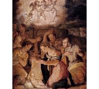SERENDIPITP Astratta Della Poster Quadri su Tela Stampa su Tela da Parete la Natività con l'Adorazione dei pastori di Giorgio Vasari per L'arredamento Della Camera da Letto 60x90cm