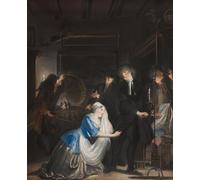 SERENDIPITP Astratta Della Poster Quadri su Tela Stampa su Tela da Parete La scoperta di Volkert nel cesto della biancheria di Cornelis Troost per L'arredamento Della Camera da Letto 60x90cm