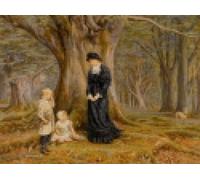 SERENDIPITP Astratta Della Poster Quadri su Tela Stampa su Tela da Parete la signora del maniero di Helen Paterson Allingham per L'arredamento Della Camera da Letto 60x90cm