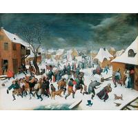 SERENDIPITP Astratta Della Poster Quadri su Tela Stampa su Tela da Parete la Strage degli Innocenti di Pieter Brueghel il Giovane per L'arredamento Della Camera da Letto 60x90cm