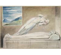 SERENDIPITP Astratta Della Poster Quadri su Tela Stampa su Tela da Parete l'oggetto grave di William Blake per L'arredamento Della Camera da Letto 60x90cm