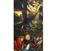 SERENDIPITP Astratta Della Poster Quadri su Tela Stampa su Tela da Parete l'Orazione nell'orto di Lucas Cranach il Vecchio per L'arredamento Della Camera da Letto 60x90cm