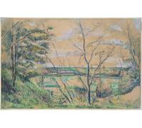 SERENDIPITP Astratta Della Poster Quadri su Tela Stampa su Tela da Parete nella valle Oise di Paul Cézanne per L'arredamento Della Camera da Letto 60x90cm