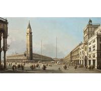 SERENDIPITP Astratta Della Poster Quadri su Tela Stampa su Tela da Parete Piazza San Marco Guardando a sud e ad ovest di Antonio Canal per L'arredamento Della Camera da Letto 60x90cm