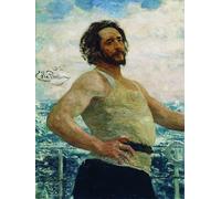 SERENDIPITP Astratta Della Poster Quadri su Tela Stampa su Tela da Parete Ritratto dello scrittore Leonid Andreyev suyacht di Il'ya Repin per L'arredamento Della Camera da Letto 60x90cm