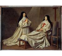 SERENDIPITP Astratta Della Poster Quadri su Tela Stampa su Tela da Parete Ritratto di Madre Catherine Arnauld di Philippe De Champaigne per L'arredamento Della Camera da Letto 60x90cm