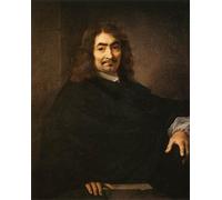 SERENDIPITP Astratta Della Poster Quadri su Tela Stampa su Tela da Parete Ritratto di René Descartes di Sebastien Bourdon per L'arredamento Della Camera da Letto 60x90cm