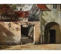 SERENDIPITP Astratta Della Poster Quadri su Tela Stampa su Tela da Parete Street View di Copenaghen David Monies per L'arredamento Della Camera da Letto 60x90cm