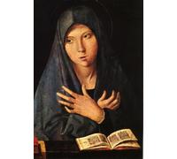 SERENDIPITP Astratta Della Poster Quadri su Tela Stampa su Tela da Parete Vergine dell'Annunciazione di Antonello Da Messina per L'arredamento Della Camera da Letto 60x90cm