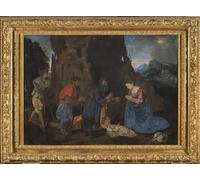 SERENDIPITP Astratta Della Poster Stampe su Tela Pittura su Tela Adorazione dei pastori di Girolamo Savoldo per Decorazioni per la Casa 60x90cm