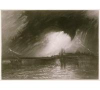 SERENDIPITP Astratta Della Poster Stampe su Tela Pittura su Tela Catania Sicilia dal 'Little Liber' inciso dall'artista da Mallord William Turner per Decorazioni per la Casa 60x90cm