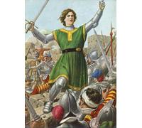 SERENDIPITP Astratta Della Poster Stampe su Tela Pittura su Tela Caterina Sforza Leads the Resistance At Forli on January by Tancredi Scarpelli per Decorazioni per la Casa 60x90cm