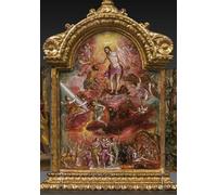 SERENDIPITP Astratta Della Poster Stampe su Tela Pittura su Tela Centrale raffigurante un'allegoria del cavaliere cristiano di El Greco per Decorazioni per la Casa 60x90cm