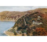 SERENDIPITP Astratta Della Poster Stampe su Tela Pittura su Tela Countisbury Hill Lynmouth di Alfred Robert Quinton per Decorazioni per la Casa 60x90cm