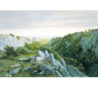 SERENDIPITP Astratta Della Poster Stampe su Tela Pittura su Tela Dal paradiso al purgatorio di William Trost Richards per Decorazioni per la Casa 60x90cm