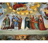 SERENDIPITP Astratta Della Poster Stampe su Tela Pittura su Tela Dante e Beatrice parlano ai maestri di saggezza di Philipp Veit per Decorazioni per la Casa 60x90cm