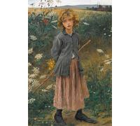 SERENDIPITP Astratta Della Poster Stampe su Tela Pittura su Tela Giovane ragazza di Jules Bastien-lepage per Decorazioni per la Casa 60x90cm