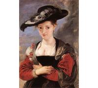 SERENDIPITP Astratta Della Poster Stampe su Tela Pittura su Tela il cappello di paglia di Peter Paul Rubens per Decorazioni per la Casa 60x90cm