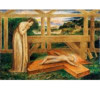 SERENDIPITP Astratta Della Poster Stampe su Tela Pittura su Tela Il Cristo Bambino Addormentato Sulla Croce William Blake per Decorazioni per la Casa 60x90cm