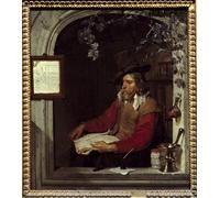 SERENDIPITP Astratta Della Poster Stampe su Tela Pittura su Tela il farmacista o il chimico di Gabriel Metsu per Decorazioni per la Casa 60x90cm