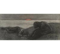 SERENDIPITP Astratta Della Poster Stampe su Tela Pittura su Tela Il giorno della morte di Richard Bergh per Decorazioni per la Casa 60x90cm