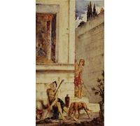 SERENDIPITP Astratta Della Poster Stampe su Tela Pittura su Tela Il malvagio ricco e povero Lazarus Gustave Moreau per Decorazioni per la Casa 60x90cm