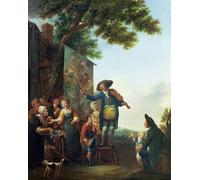 SERENDIPITP Astratta Della Poster Stampe su Tela Pittura su Tela il violinista di Francois Louis Watteau per Decorazioni per la Casa 60x90cm
