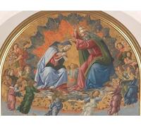 SERENDIPITP Astratta Della Poster Stampe su Tela Pittura su Tela Incoronazione di Maria consanti di Sandro Botticelli per Decorazioni per la Casa 60x90cm